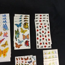 48 Page Lot of Insects Jungle Stickers 14 Styles Junk Journal Planner Craft