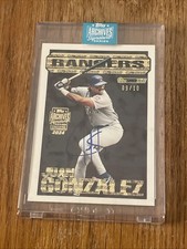 Juan Gonzalez 2024 Topps Archives 1994 Black Gold  Auto SSP 4/10 RARE CERTIFIED