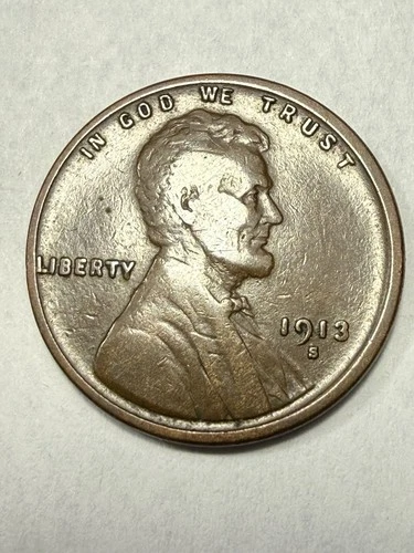 ** 1913-S LINCOLN CENT- FINE  (FILL THAT SPOT IN YOUR SET)  PRICED TO SELL  🔥**
