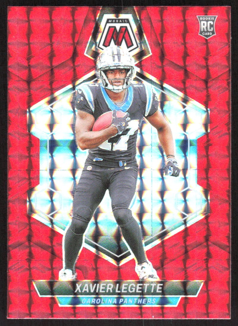 1566J 2024 Panini Mosaic #332 Xavier Legette Mosaic Red
