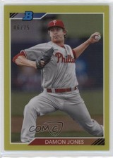 2020 Bowman Heritage Chrome Prospects Yellow Refractor 6/75 Damon Jones 10k8