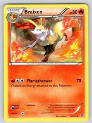 Braixen 26/162 XY BREAKthrough Uncommon Pokémon Card