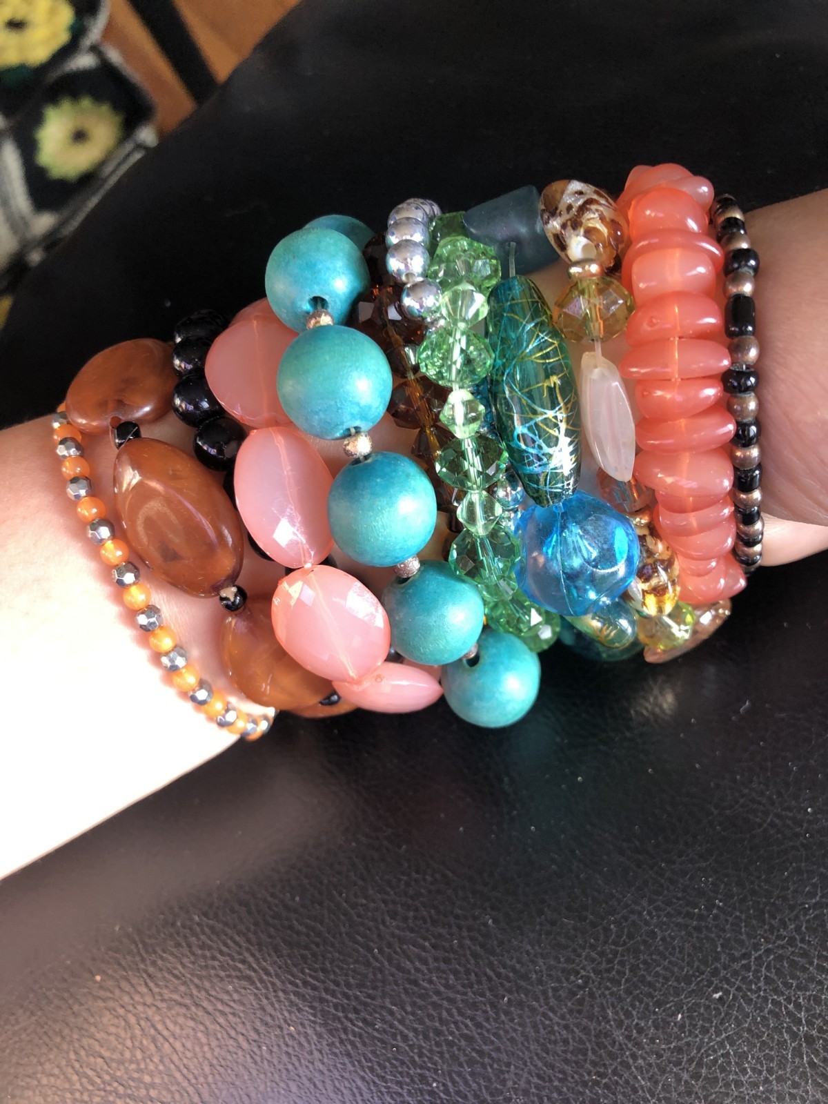 Assorted Beaded Stretch Bracelets - image 5