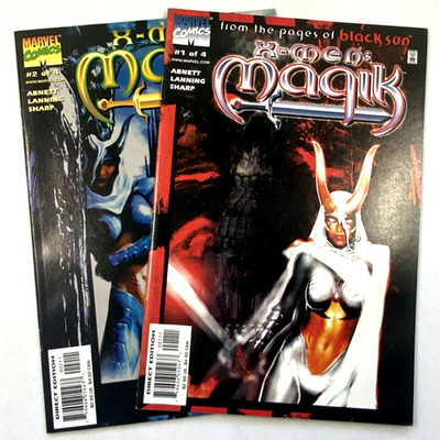 Marvel X-MEN MAGIK (1999) #1-2 VF to NM (9.4) Ships FREE!