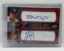 2008 Upper Deck - USA Baseball  - ERIC HOSMER  & JUSTIN SMOAK AUTOS to /150