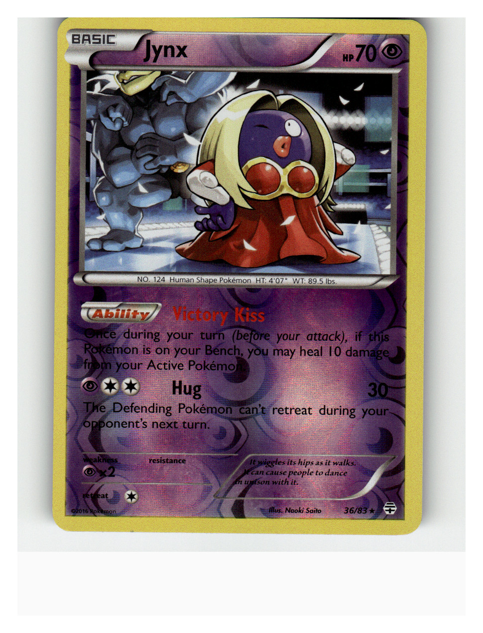 Jynx Reverse Holo Rare Generations 36/83 NM