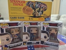 Stranger Things Eleven Funko Pop Lot of 3 with bonus game