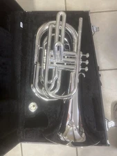 Yamaha YBH-301M Marching Baritone Horn - Silver - Excellent Condition