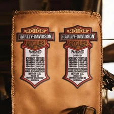 Harley Davidson cycles trade mark iron on sew On 5.0 x 3 inch patch new 2 pcs