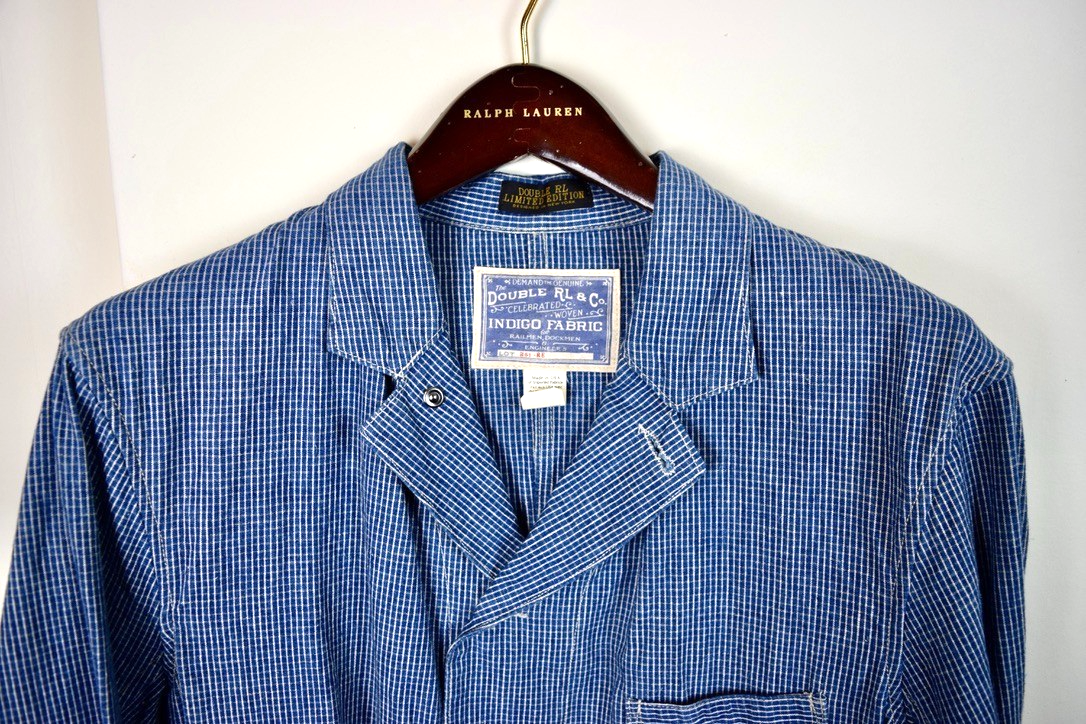 Ralph Lauren RRL Double RL Jacket Work Indigo Striped Limited