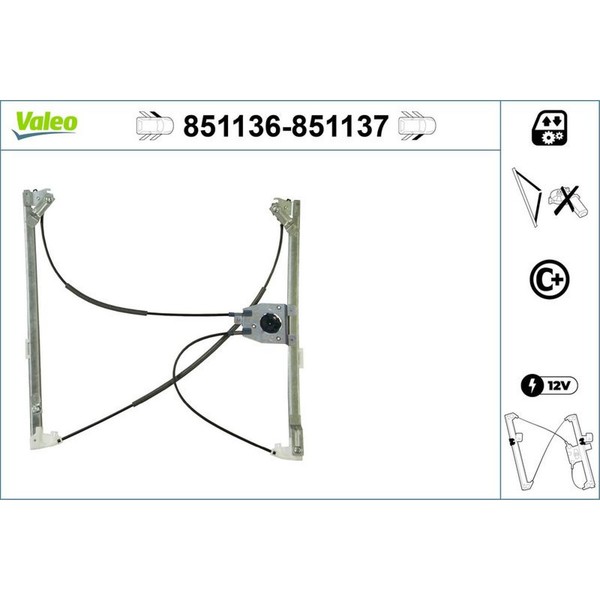 Valeo 851136 Fensterheber FüR Renault Espace JK0 1-image