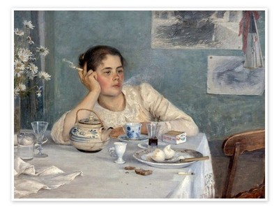 Poster Nach dem Frühstück, 1890 - Elin Danielson-Gambogi