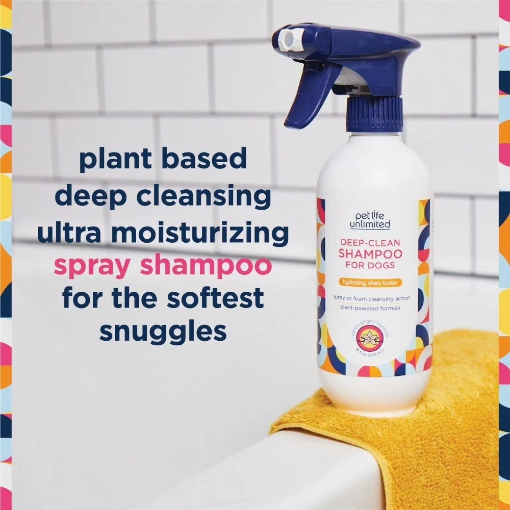 Unlimited Deep-Clean Spray Dog Shampoo Vanilla Ginger 16oz - thumbnail 3