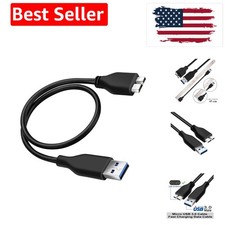 45CM USB 3.0 Cable A to Micro B high Speed Upto 4.8 Gbps Data Transfer Cable ...