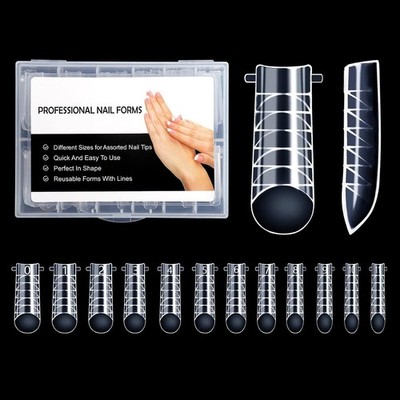 120 Stück Dual Nagel Forms für Poly Nail Gel Extension - Vollständige Abdeckung