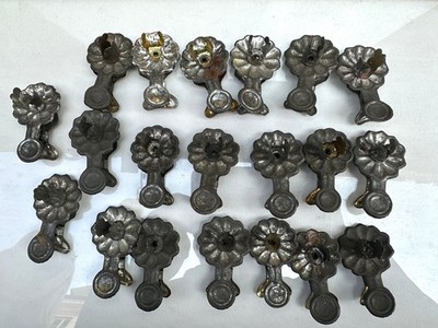 CHRISTMAS Christmas 20 Antique Metal Tree Candle Holder Clips Vintage B