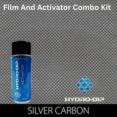 Hydro Dip  Film Activator Combo Kit HD-CF137 Silver Carbon