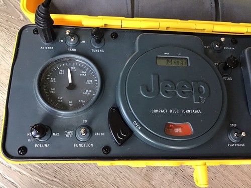 Jeep Portable Stereo CD/AM FM Radio/Cassette Player Boombox WPSS-1A **READ - Picture 4 of 16