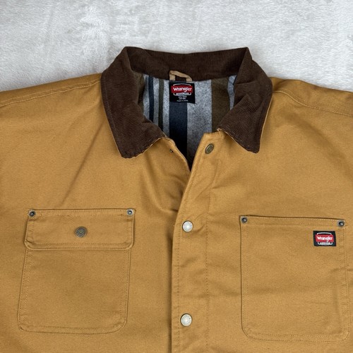 Abrigo chaqueta Wrangler Chore para hombre 3XL manta forrada ropa de trabajo lona granero 55157DW - Imagen 4 de 14