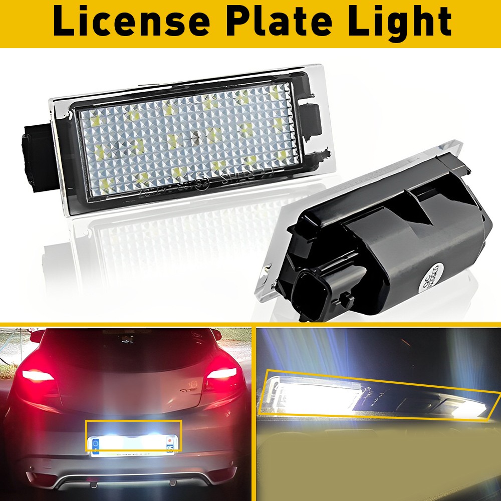 Fit Renault Master Megane Laguna Upgrade LED Licence Plate Number Lamps UK