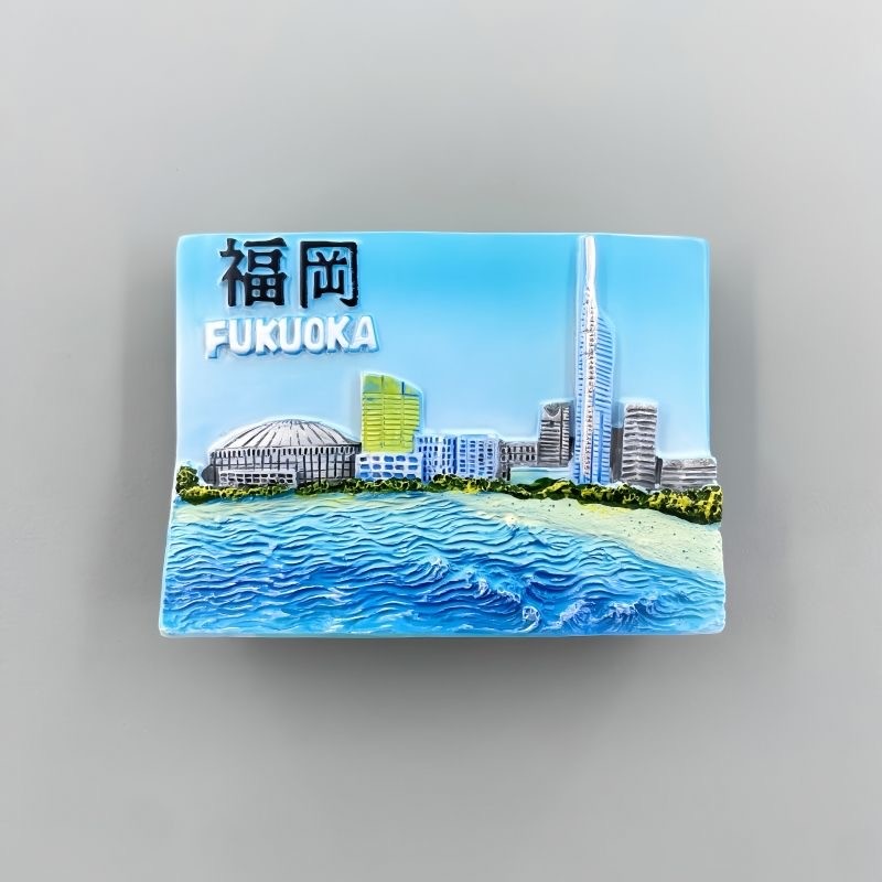 Fukuoka Prefecture,Japan Tourist Souvenir 3D Resin Fridge Magnet GIFT IDEA