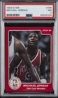 1984 STAR #195 MICHAEL JORDAN ROOKIE RC PSA 7