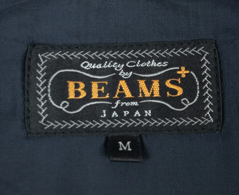 Beams Plus Komatsu Overshirt Jacket Men's Medium Gray Plaid Check Spread Collar - Image 2 of 4