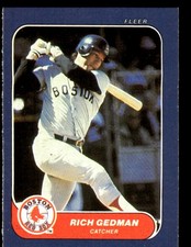 Rich Gedman 1986 Fleer Classic Miniatures #75 Red Sox MLB READ FREE SHIPPING