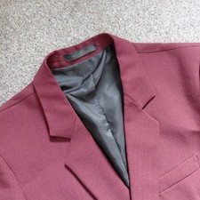 Hodes Jacket Blazer Men's Size 40, Burgundy, Vintage 1970?s, Made in England