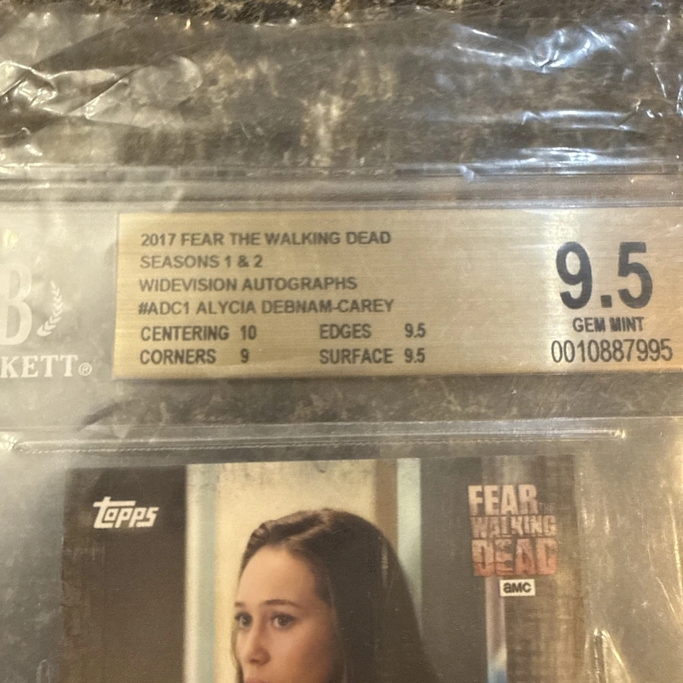 Fear The Walking Dead 2017 #ADC1 Alycia Debnam-Cary 9,5 gema como nueva Foto 2 de 4