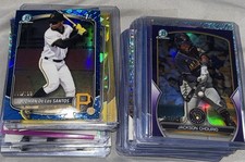 2025 Bowman Chrome Color And Parallel Lot. 41 Cards Bowman 1st Rookies Vets