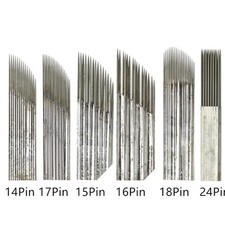 Embroidery Blade Microblading Eyebrow Needle Blade 1/2/3 Rows Pin Tattoo Needles