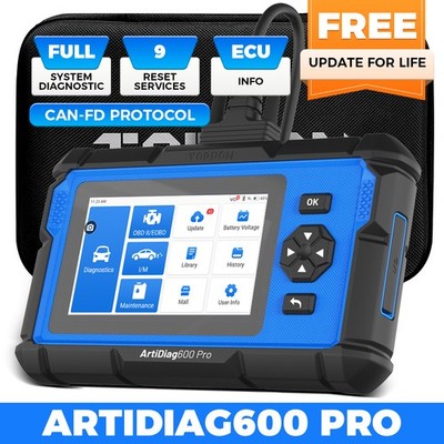 TOPDON ArtiDiag 600 PRO OBD2 Scanner All System Auto Diagnostic Lifetime Updates
