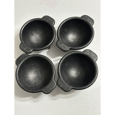 Salsa Bowl Set Plastic Mexican Molcajete Chips Guacamole Bowls Serving Dish 4pcs
