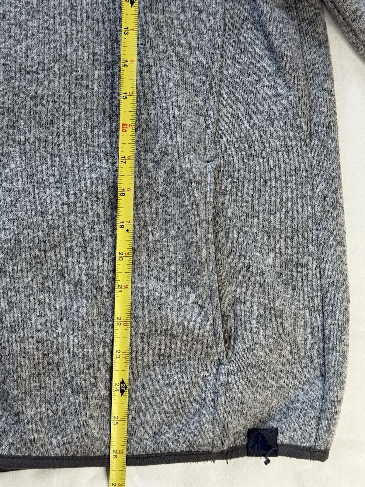 L.L.Bean Gray Knit Snap Button Pullover Fleece Li… - image 5