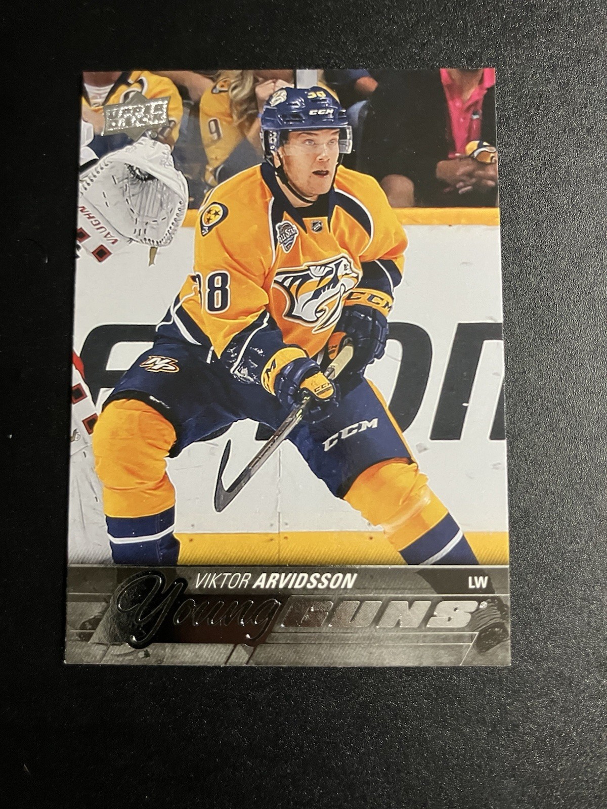 15 16  UPPER DECK YOUNG GUNS ROOKIE VIKTOR ARVIDSSON #222