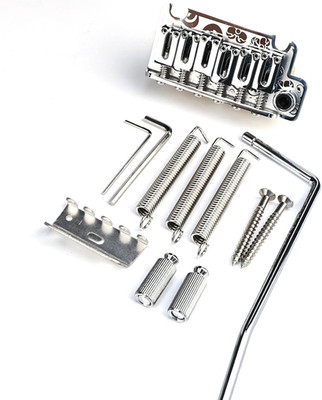 Vintage Engraved 2 Point Guitar Bridge Tremolo with Brass Block Fit Strat ST