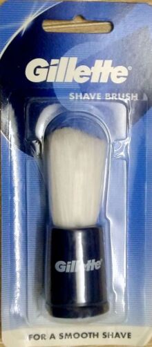 (Pack of 2) Genuine Gillette Shaving Brush Longer Bristle Smoother Shave Blue - Picture 2 of 3