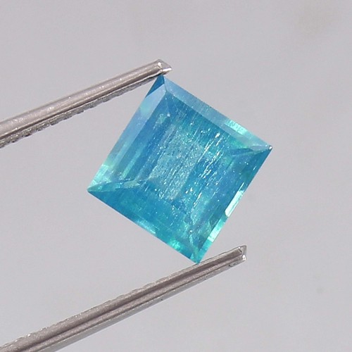 AAA 2.30 CT Natural Bi Color Ceylon Parti Sapphire Loose Square Gemstone Cut