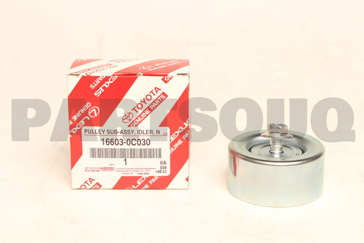 166030C030 Genuine Toyota PULLEY SUB-ASSY, IDLER 16603-0C030 | eBay