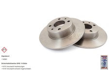 Bremsscheiben hinten für VW Passat Stufenheck 32B Jetta II 19E 1G2 165 1H1