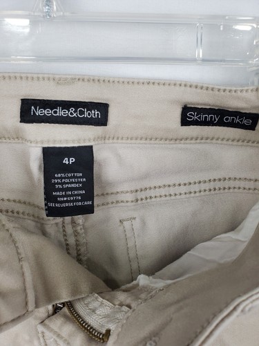 Needle & Cloth Skinny Ankle Women's Jeans Beige Size 4P - Picture 3 of 3