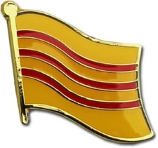 South Vietnam Flag Lapel Pin 5/8" x 5/8" PREMIUM QUALITY