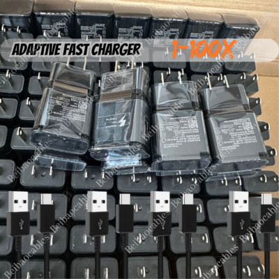 For Samsung Galaxy A51 A14 A13 5G A03S A12 15W Fast Charger USB-C Cable Bulk Lot