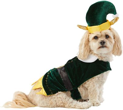 Brand NEW Merry & Bright Holiday Christmas Xmas Elf Pet Dog Puppy Costume