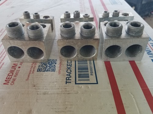 Mechanical Electric Connector lugs Aluminum 2/0 Gauge 14 Gauge  - Picture 2 of 3