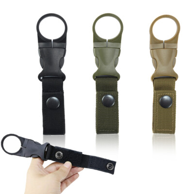 #ad #ad Tactical Hanging Bottle Buckle Clip Carabiner for Belt Water Bottle Hook Holder $7.99