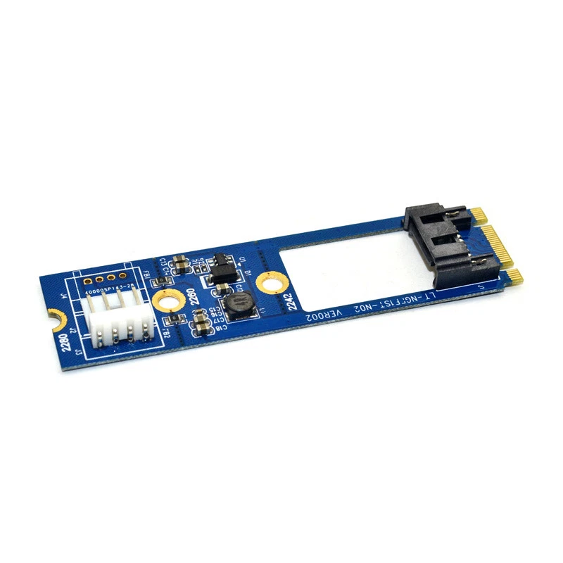 M.2 NGFF to 7 Pin SATA III 3 7Pin SATA3.0 Cable SSD Adapter Converter Board Card - Image 4 of 4