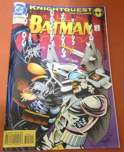 VINTAGE SIGNED AND NUMBERED BATMAN COMIC - DEC 1993 - KNIGHTQUEST