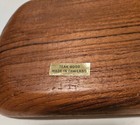Teak Wood Serving Tray Charcuterie Board Appetizer Cheese Mid Century Modern MCM — photo 3